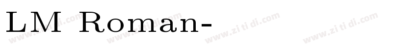 LM Roman字体转换